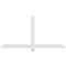 Ekena Millwork Eugene Architectural Grade PVC Gable Bracket, 84"W x 42"H x 4"D x 4"F, 12/12 Pitch GBP084X42X0404EUG00 - alternate 4